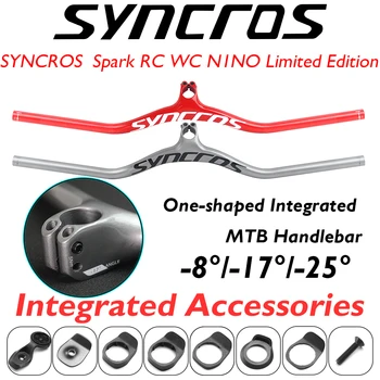 syncros ISKRA RC WC N1NO LTD HMX Požičovňa Stúpacie-8/-17/-25 stupeň Jeden-tvarované Integrované Riadidlá Full Carbon Fiber MTB Bike Časti 11