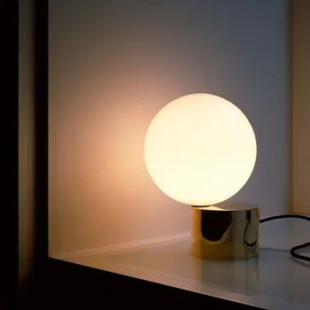Taliansky Návrhár Jednoduché Moderné Sklenené Gule Stolná Lampa Obývacia Izba, Spálňa Štúdia Nočné Led Ochrana Očí Stolná Lampa Domov Deco 10