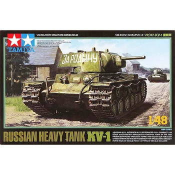 Tamiya 32535 1/48 Vojenské ruskej KV-1 Súprava Nádrž Montáž Model Chlapci Darček Hračka Dospelých Hobby Zber 17