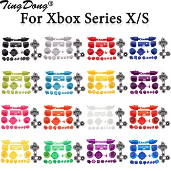 TingDong Pre Xbox Série X S Radič LB RB Nárazníky Spustenie Tlačidlá Tlačidlo Sprievodcu & Vodivej Gumy 7