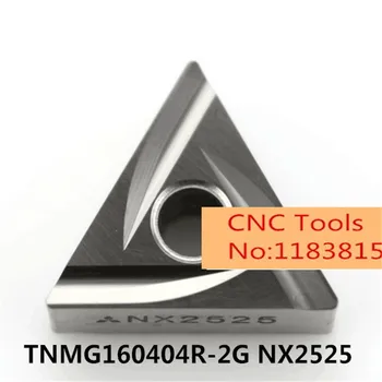 TNMG160404L-2G NX2525/TNMG160404R-2G/TNMG160408L-2G/TNMG160408R-2G NX2525, karbid vložky pre otočením držiaka nástroja nudné bar 8