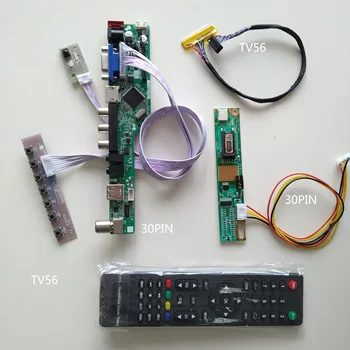 TV AV VGA USB karty vodiča TV56 LCD LED Controller doske auta Pre LP154WX4(Tl)(E1)/TLE2 1 280 X 800 15.4