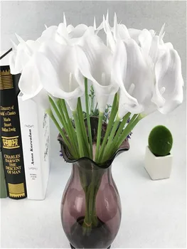 Umelé Kala Lily Kvet Simulácie Reálnych Dotyk Kvety Ruke Kyticu Flores Svadobné Dekorácie Falošné Kvety Strana Dodávky