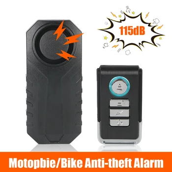Upozornenie Alarm Senzor Anti-Theft 113dB Bezdrôtové Diaľkové Ovládanie Požičovňa Vibračných Motocykel Elektrický Bicykel Bezpečnosti 16