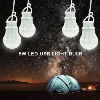 USB Pätice Žiarovky S Rozšírený Dátový Kábel LED Prenosné Outdoor Camping Stan na Čítanie Vysoko Kvalitného Plastu, Núdzové Osvetlenie 9