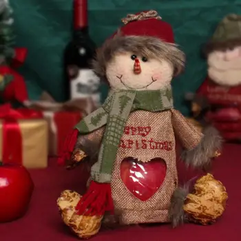 Užitočné Vianočné Cukrovinky Skladovanie Taška so Zipsom Opakovane Vianočný Darček Taška štedrý deň Dospelých Detí 3D Darčekovej krabičke 17
