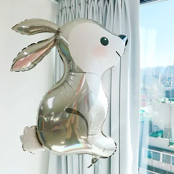 Veľkonočné Dekorácie Králik Fóliové Balóniky Jungle Bunny Lesné Zvieratá Hélium Ballon Deti Baby Sprcha Svadby, Narodeniny, Party Decor 1