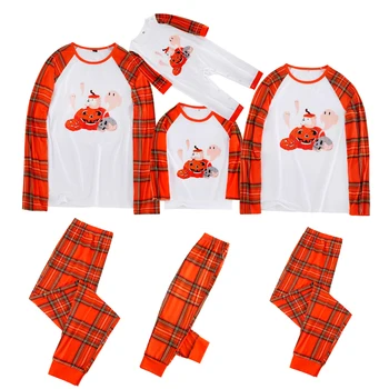 Vianoce Rodine Zodpovedajúce Pyžamo 2021 Otec, Matka, Deti Zodpovedajúce Oblečenie Set Baby Jumpsuit Pyžamo Oblečenie Pre Voľný Čas Nightgowns & Sleepshirts 7