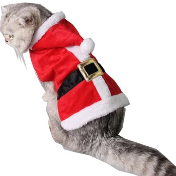 Vianočné Mačka Vtipné Kostýmy Santa Claus Oblečenie Pre Malé Mačky Psy Pet Mačka Oblečenie Zimné Mačiatko Oblečenie Domáce Zvieratá 10