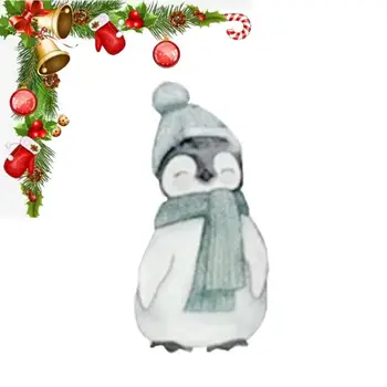 Vianočné Penguin Okno Obtlačky Roztomilý Tučniak Dieťa Nálepky Nepremokavé Dovolenku Samolepky Pre Spálňa, Detská Izba Decor Vianoce 10
