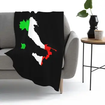 Vlajky Talianska A Mapa Talianska Hodiť Deka Fleece Hodiť Deka BedBlanket Softblanket flanelové obliečky Domáce cestovné Dospelých dieťa 10