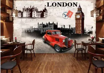 vlastné nástenná maľba na stenu foto tapety 3d Retro Európsky štýl Britskej Big Ben clock domova Tapety na steny v kotúčoch