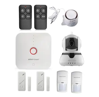 Vlk-Stráže Smart Wireless 2.4 G Wifi IP Kamera Home Security Alarm proti Vlámaniu Systém Dverí PIR Detektor Pohybu App Riadenie 433MHZ