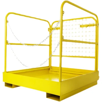 Vysokozdvižný vozík s posádkou platformu výškový vonkajšie údržba platformu s zábradlie skladací vozík, bezpečnostné klietky 10