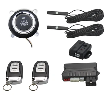Vysoká kvalita Keyless go systém PKE auto alarm Push start systém dvoch spôsobom, auto alarm 10