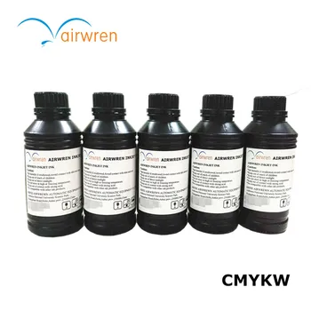 Vysoké Rozlíšenie A4/A3/A2 UV Tlačiareň Atrament s Celkovou 2.5 L Špecifikácia CMYKW 0.5 L/Fľaša