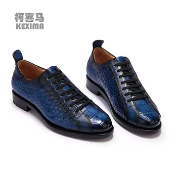 weitasi mužov šaty topánky muž krokodílej kože obuv muži formálne sheos rekreačné topánky pre mužov 17