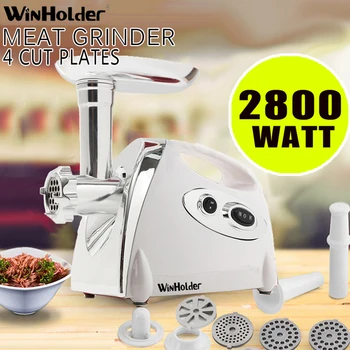 Winholder 2800W Multi-funkčný Elektrický Mlynček Spracovávatelia Potravín Klobása Maker Výplň Mincer Kuchynské Doplnky
Biela