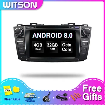 WITSON Android 8.0 2 Din Auto DVD Gps Na MAZDA 5/PREMACY 2009-2012 Dotykový Displej Auto DVD Gps 4RAM 32ROM 14