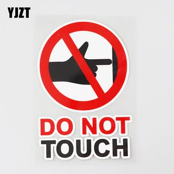 YJZT 7.9 CM×12.1 CM Výstraha nedotýkajte Nebezpečenstvo, Auto Nálepky, PVC Odtlačkový 12C-0589 8