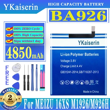 YKaiserin BA926 Batérie Pre MEIZU Meizy 16XS Batérie M1926/M926H/M926Q M926 Série Mobilný Telefón + Darček Nástroje 18