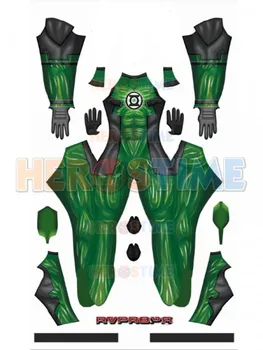 Zelená Cosplay Kostým 3D Tlač Vysokej Kvality Spandex Zentai Kombinézu Halloween Kostým Dospelý/Deti/na Zákazku