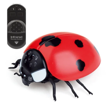 [Zábavné] Trik, hračky na Diaľkové ovládanie zvierat LED svetlo, IČ RC hmyz, chrobáky, lienky elektronické zvieratko robot model Žart hračka hračka vtip 7
