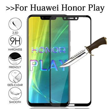 Úplné pokrytie tvrdeného skla Pre huawei honor hrať mobilný telefón screen protector na česť hrať ochranné glas COR-L29 bezpečnostné Fólie 13