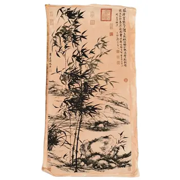 Čínske Staré Prejdite Shi Tao Bambusu Maľovanie Ryžový Papier Maľovanie Plátok 12