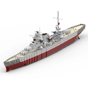 1:200 WW2 Vojenské Nemecko Gneisenau Loď stavebným Model Auta Bitka Lodí Cruiser Tehla Hračky pre Deti, Hračky Vianočný Darček 5