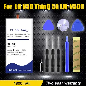 100% Originálne Nové 4800mAh BL-T42 Batéria pre LG V50 ThinQ 5G LM-V500 V500N V500EM v500xm Vysoko Kvalitné Náhradné Akumulátor