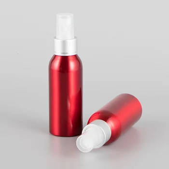 100ML 3.4 OZ červená hliníková Aluminization Tryska parfum Kozmetika Plnenie sprejová Fľašu Čistej Drog kontajnerová doprava zadarmo 50pcs 4