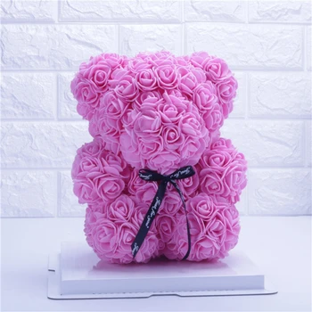 20 cm Valentines Darčekové Mydlo, Pena Umelý Kvet Medveď PE Rose Medveď Svadobný Dar Priateľka/Výročie Súčasnosti Party Dekorácie 1