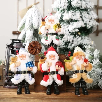 2023 Santa Claus Téma Bábika Vianočný Strom Visí Ozdoby Veselé Vianočné Hračky Dekorácie Pre Domov Navidad Natal Nový Rok Darčeky 8