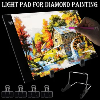 20X30CM A4 LED Light Pad pre čiastočné Diamond Maľovanie Set, USB Powered 5D Diamond Výšivky Príslušenstvo Svetlo Board Nástroje Súpravy