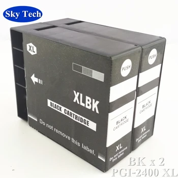 2BK Pigment Kompatibilné kazety Pre PGI2400 CHZO-2400XL , Oblek Pre Canon MAXIFY IB4040 MB5040 MB5340 atď 9