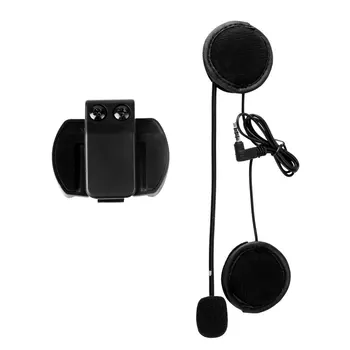 3,5 mm Mikrofón Reproduktor Headset A Prilba Intercom Klip pre EJEAS V4 V6 Motocykel Bluetooth-kompatibilné palubného telefónu Príslušenstvo