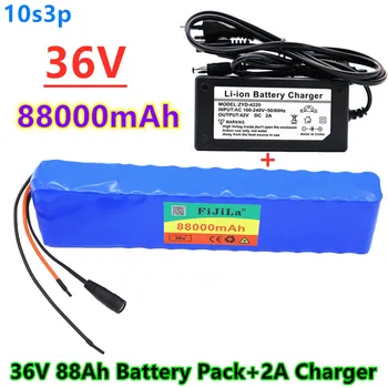 36V 88Ah Batérie klince batériu 10S3P 18650 Li-Ion Batéria 500W Vysoký Výkon a Kapacitu 42V Motocykel, Skúter s nabíjačky 16