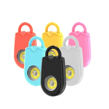5 Farba Vonkajší Poplachový Keychain Ženy sebaobrany LED Baterka Dievča Dieťa Staršie Zabezpečenia Ochrany Kabelka Krúžok 5
