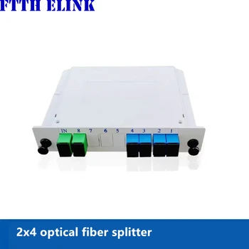 5 ks SCAPC splitter SM LGX box 2x4 LCAPC GEPON FTTH FC UPC 2*4 singlemode PLC optického vlákna spojka Kazeta Telecom GPON