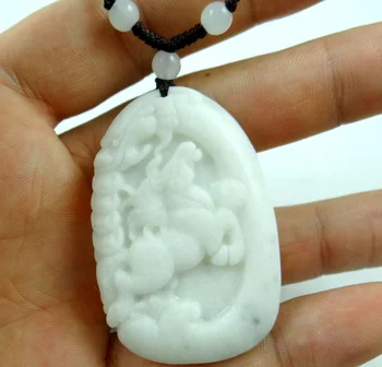 51*35MM Veľkoobchod prírodného Čínskeho Liantian kameň, kameň, ručne vyrezávané sochy koňa amulet náhrdelník s príveskom