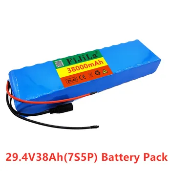 7S5P 29.4 v 38Ah elektrické požičovňa motorových klince skúter 24v li ion akumulátor 18650 lítiové dobíjacie batérie