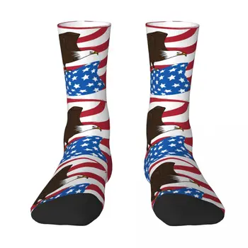 Americká Vlajka Dospelých Ponožky Americkej vlajky, voľby, graffiti Unisex ponožky,mužov Ponožky ženy Ponožky 4