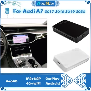 Android Auto AI Box Pre Audi A7 2017 2018 2019 2020 Android 10.0 Aktivátor Podpora Bezdrôtovej Carplay 4G+64 G 3