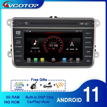 AVGOTOP Android 11 WINCE Bluetooth GPS autorádia DVD Prehrávač pre VOLKSWAGEN B6 2G 16 G MP3, MP4 Wifi Vozidla Multimediálne 9