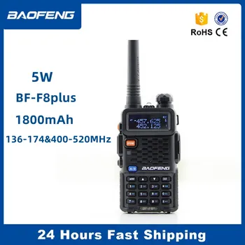Baofeng BF-F8 Plus Walkie Talkie 5W UV Dual Band obojsmerné Rádiové Stanice 136-174&400-520MHz FM Rádio CTCSS/DCS Prenosné Ham Rádio 8