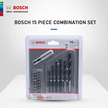 Bosch 15 dielna sada skrutiek bit nastavený kovu/dreva bit skrutkovač rukáv zmiešané nastaviť