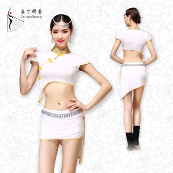 brušný tanec oblečenie retro Čína vyhovovali dospelé samice vietor tanečnej praxi výkonnosti kultivačných 3