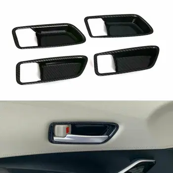 Carbon Fiber Štýl Auto Vnútorné Dvere, Rukoväť Miska Kryt Výbava Vhodné Pre Toyota Corolla 2020 1