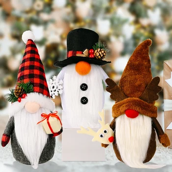 Christmas Elf Bábika Gnome Anonymný Bábika Veselé Vianočné Dekorácie Pre Domov Vianoce, Nový Rok Dekorácie 13